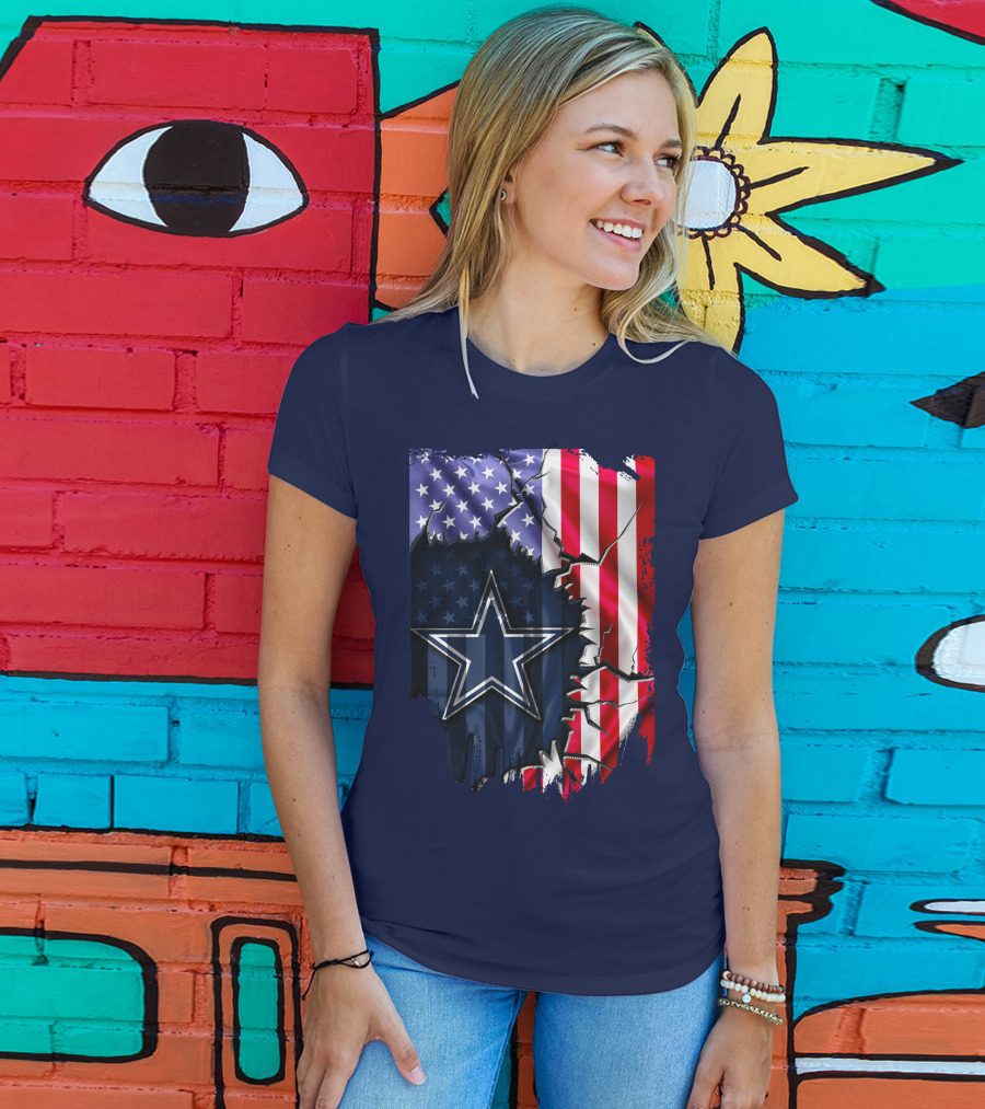 American Flag Dallas Cowboys Star T-Shirt