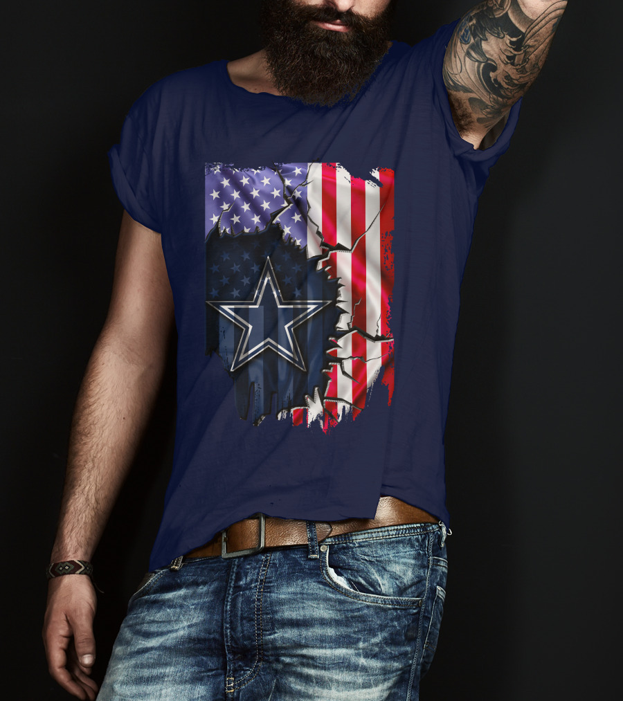 American Flag Dallas Cowboys Star T-Shirt