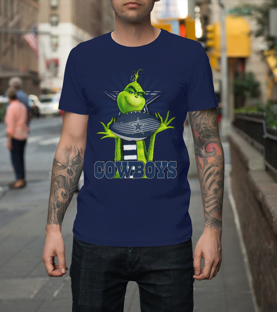 Grinch Dallas Cowboys Football T-Shirt