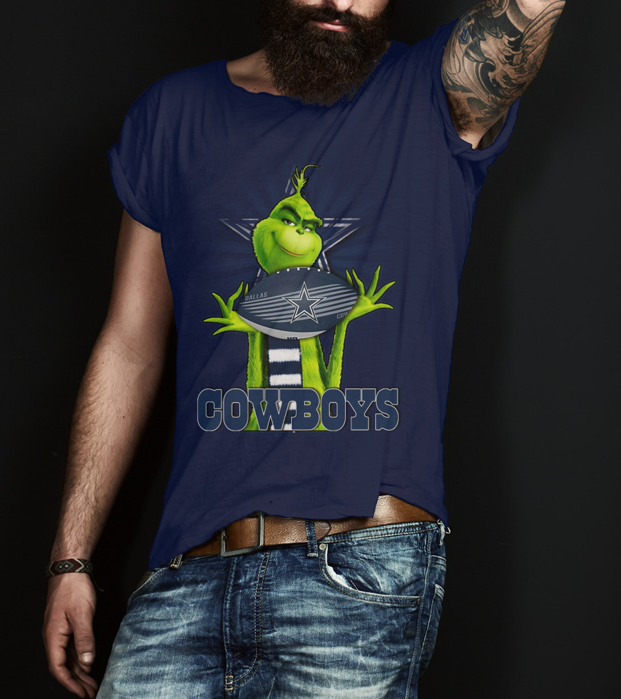 Grinch Dallas Cowboys Football T-Shirt