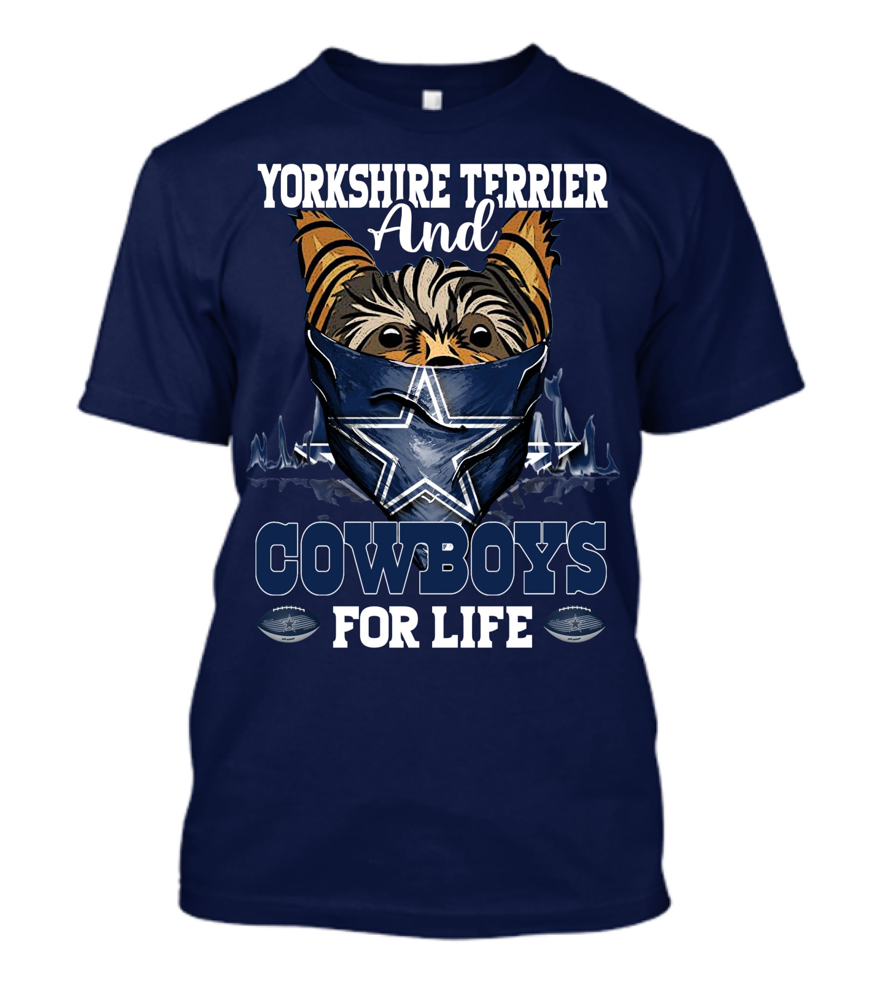 Yorkshire Terrier And Cowboys For Life T-Shirt