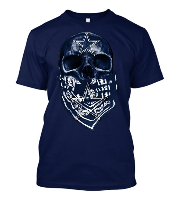 Dallas Cowboys Skull Bandana T-Shirt