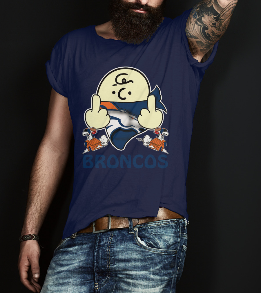 Denver Broncos 28 Iconic Cartoon Characters And Football Team T-Shirt