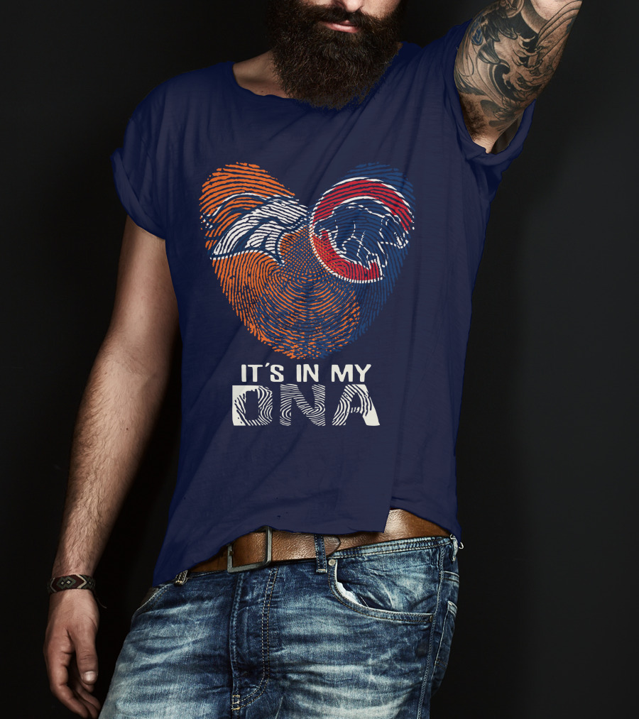 Denver Broncos It's In My Dna Fingerprint T-Shirt
