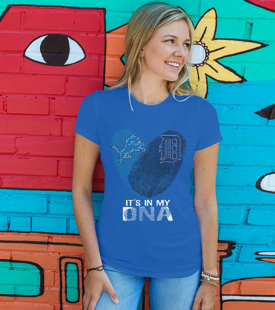 Detroit Lions Heart It's In My Dna T-Shirt