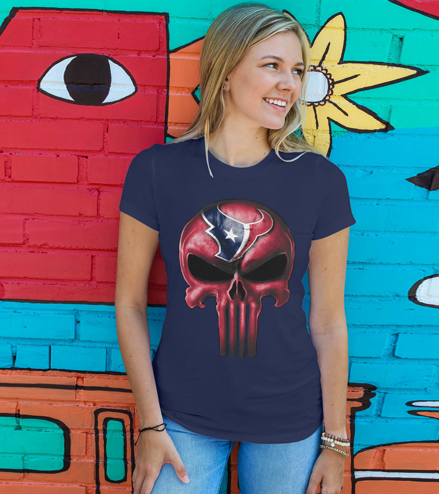 Punisher Skull Houston Texans T-Shirt