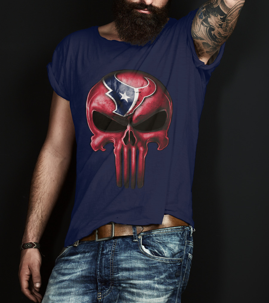 Punisher Skull Houston Texans T-Shirt