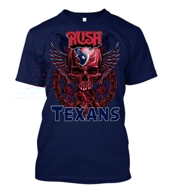 Rush Texans Skull Wings Iconic T-Shirt