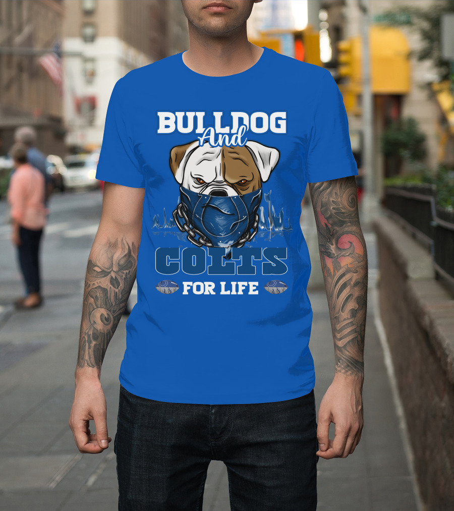 Bulldog and Colts for Life T-Shirt
