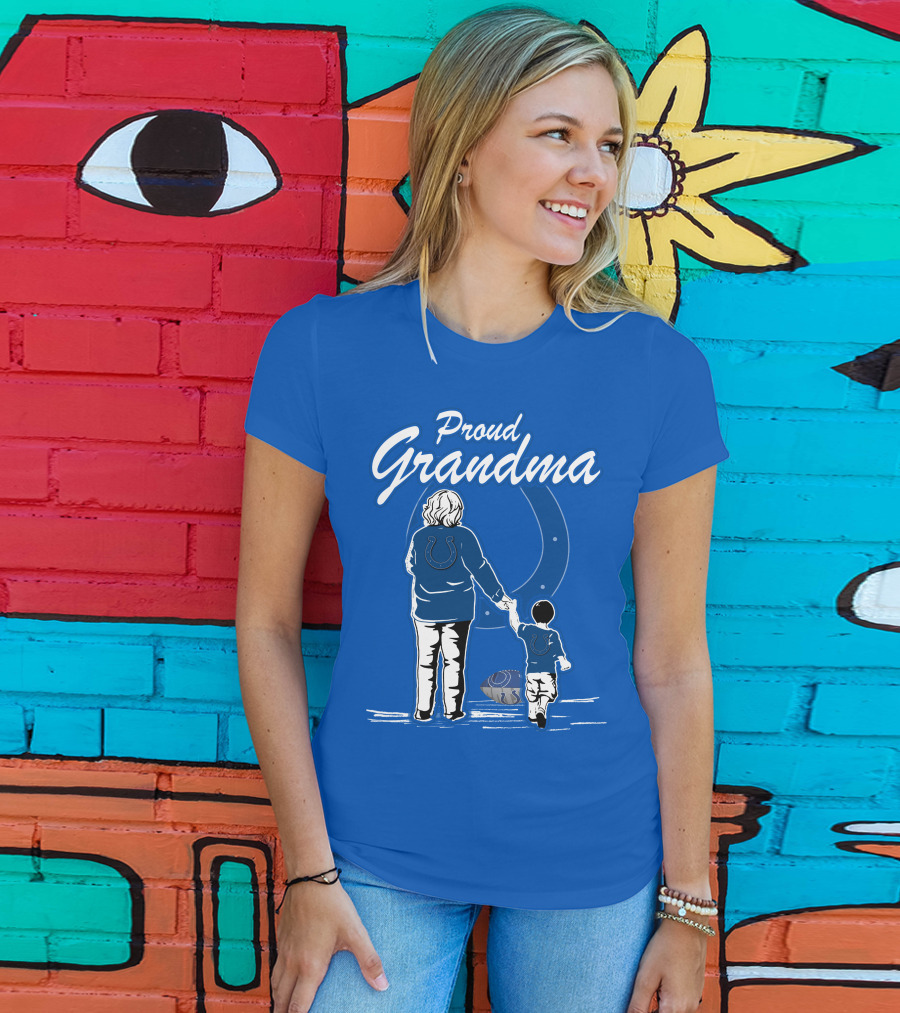 Proud Grandma Indianapolis Colts Fan Connection Commitment T-Shirt