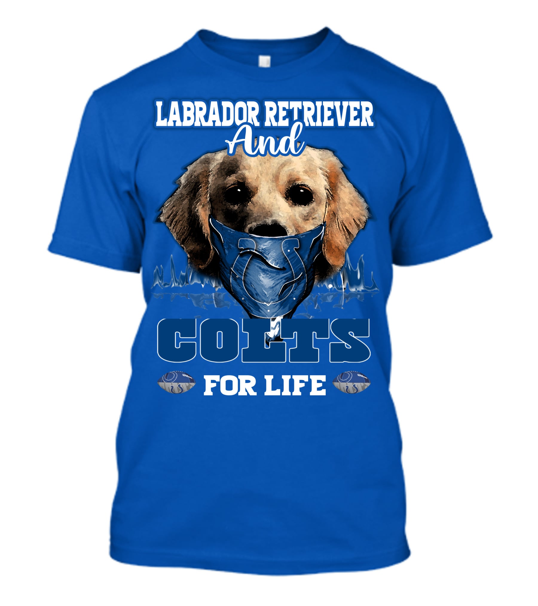 Labrador Retriever And Colts For Life T-Shirt