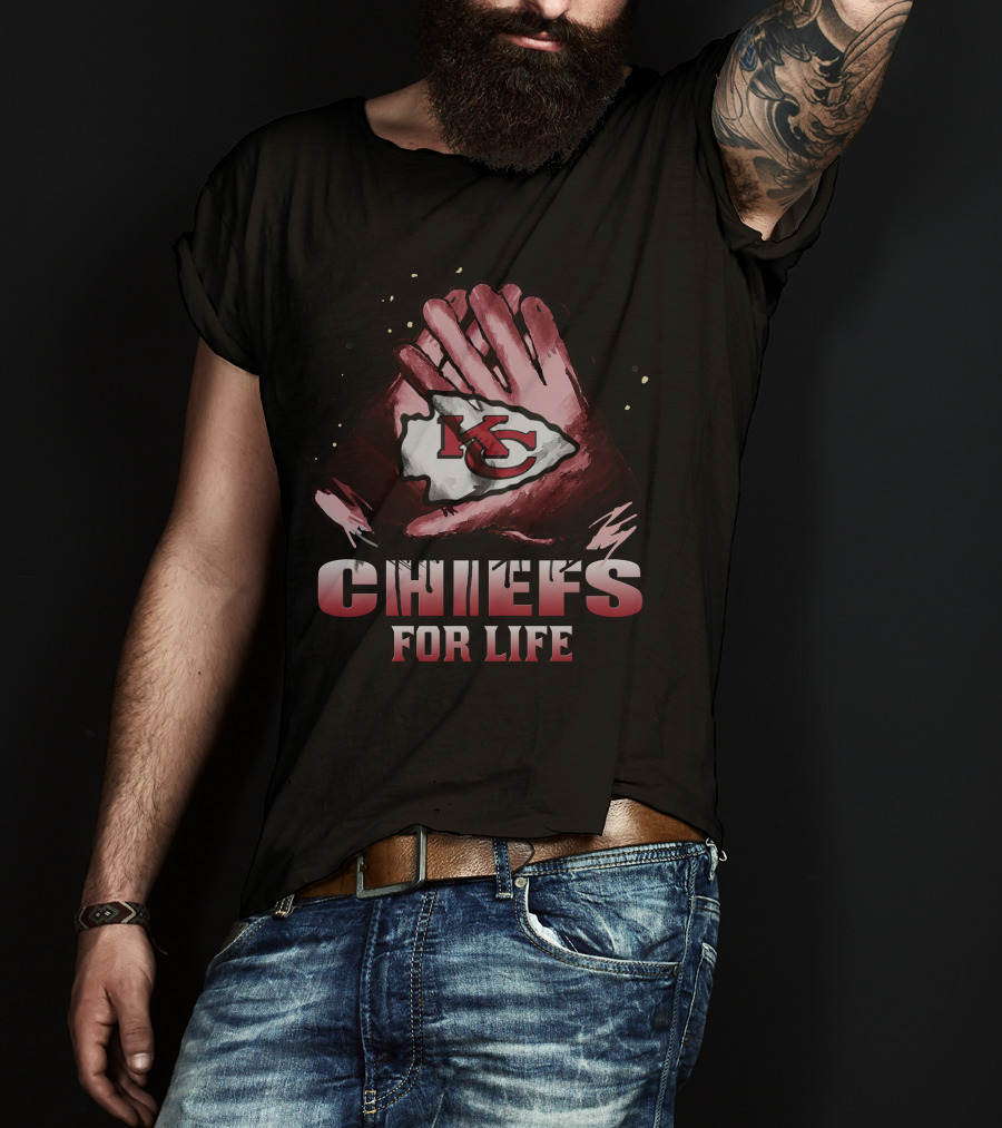 Kansas City Chiefs 15 Kc Logo Chiefs For Life T-Shirt