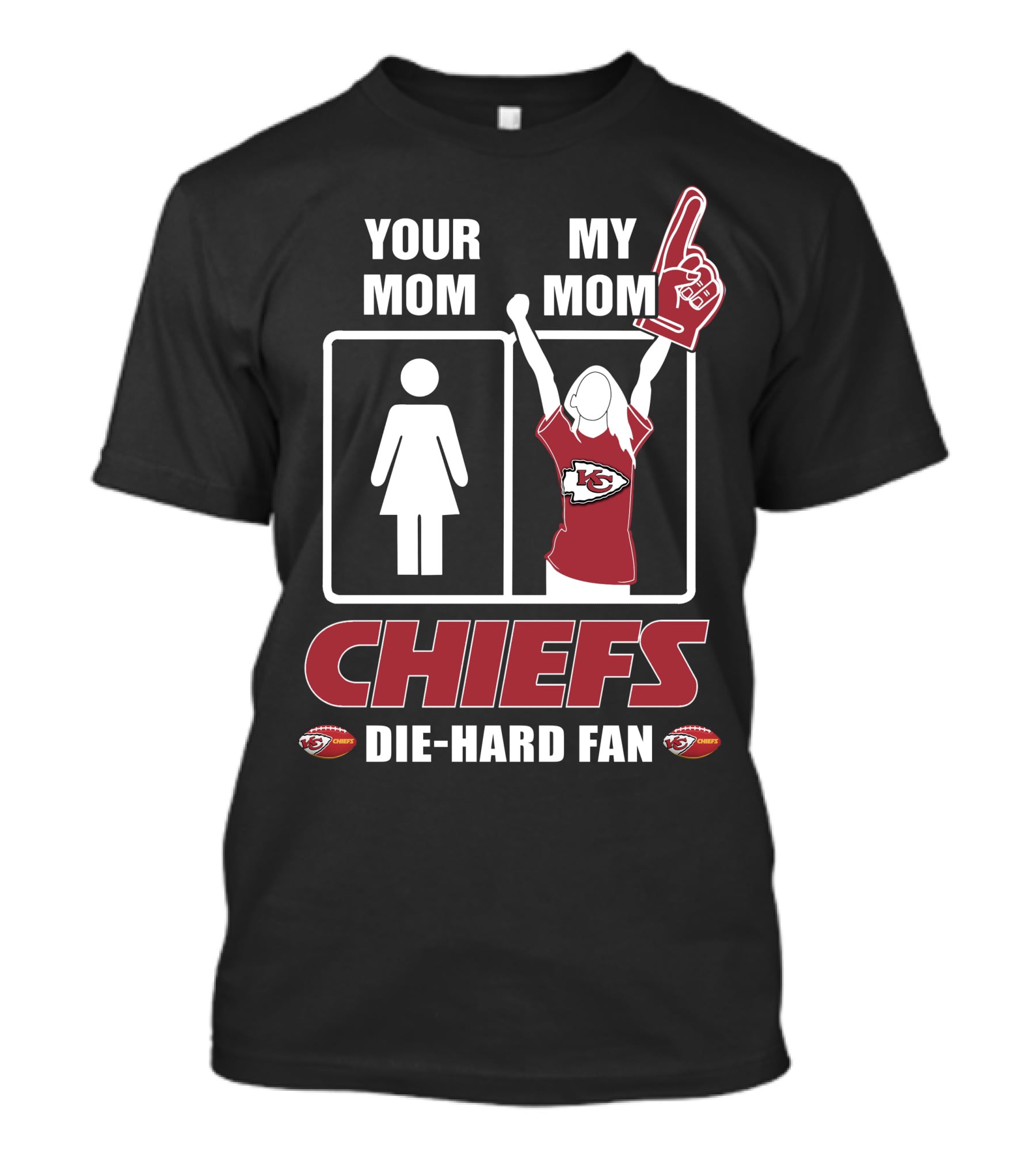 Your Mom My Mom Chiefs Die-Hard Fan T-Shirt