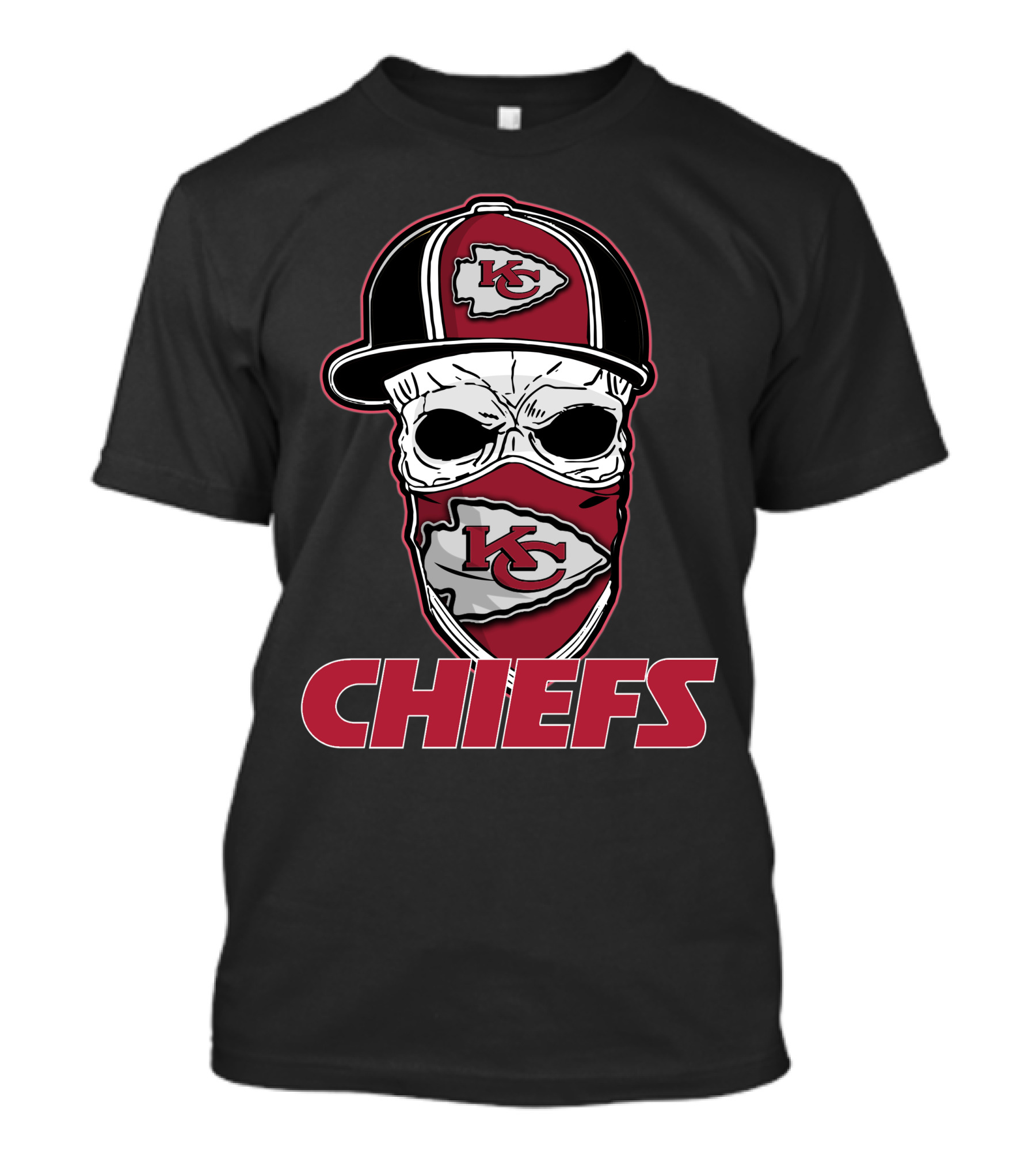 Chiefs Skull Hat Kansas City Chiefs T-Shirt