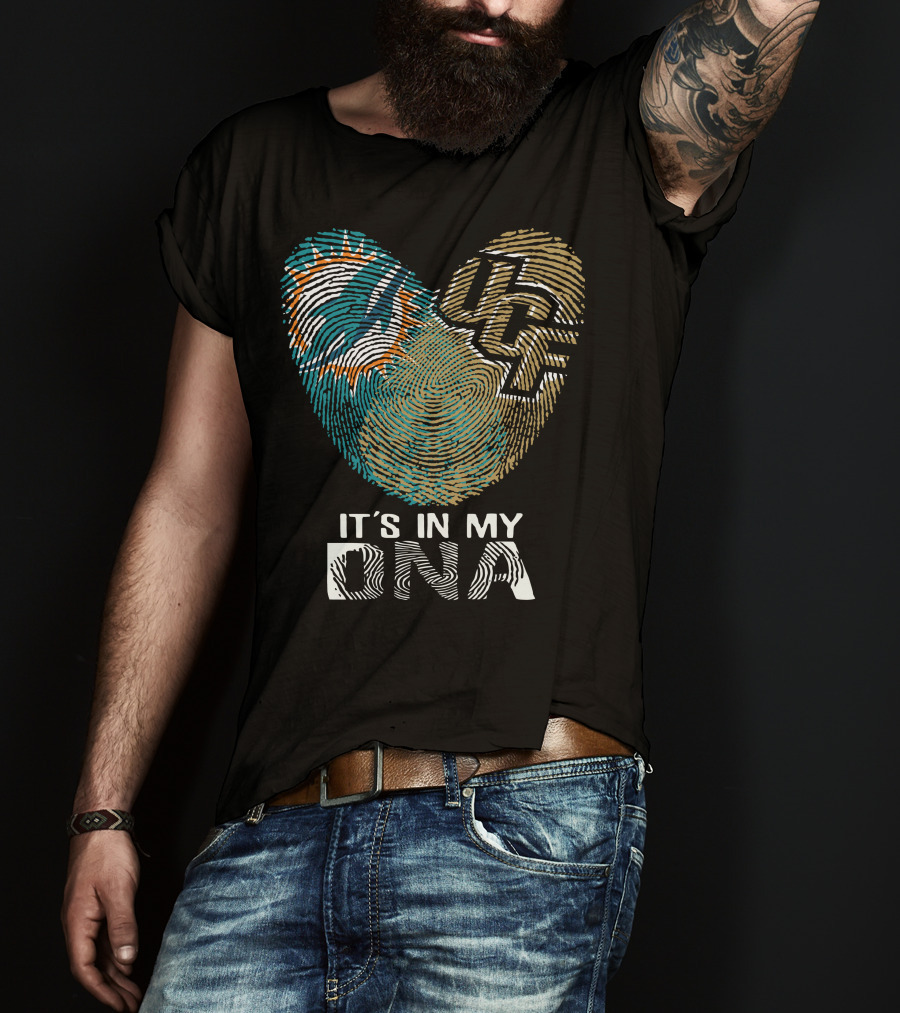 Miami Dolphins Ucf It's In My Dna T-Shirt
