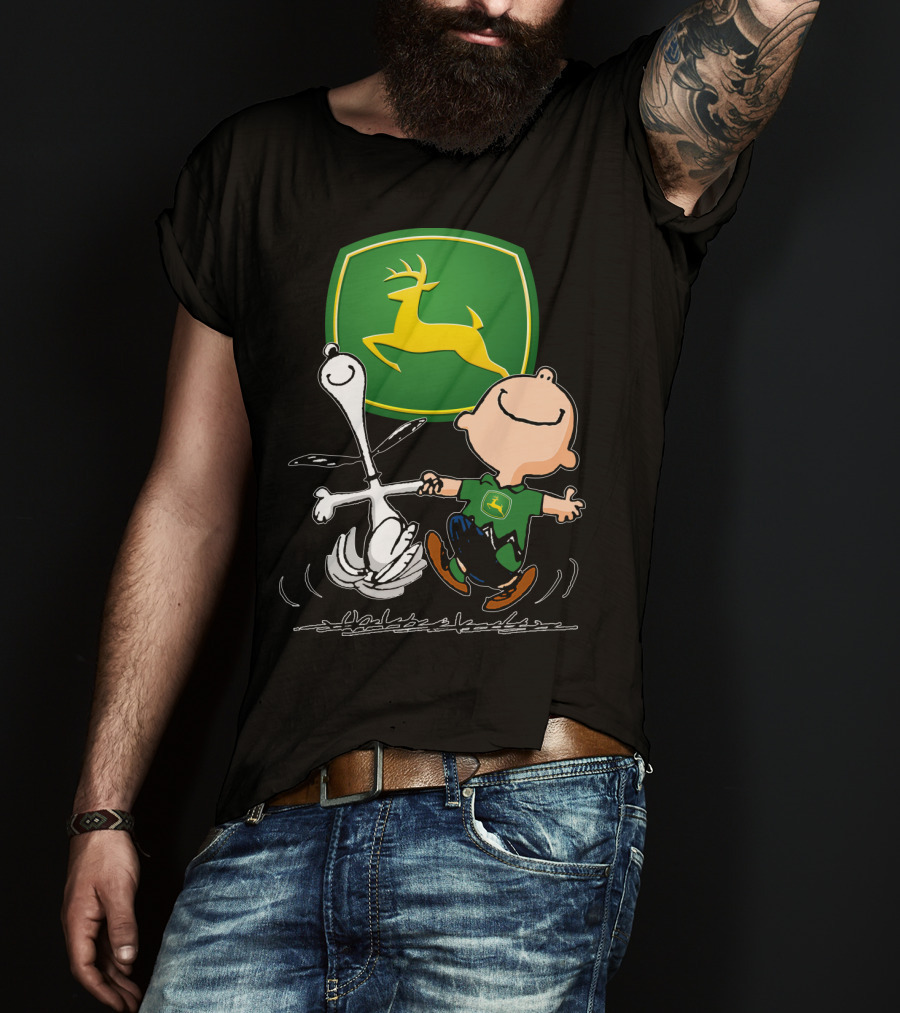 Snoopy Dance JD John Deere Peanuts T-Shirt