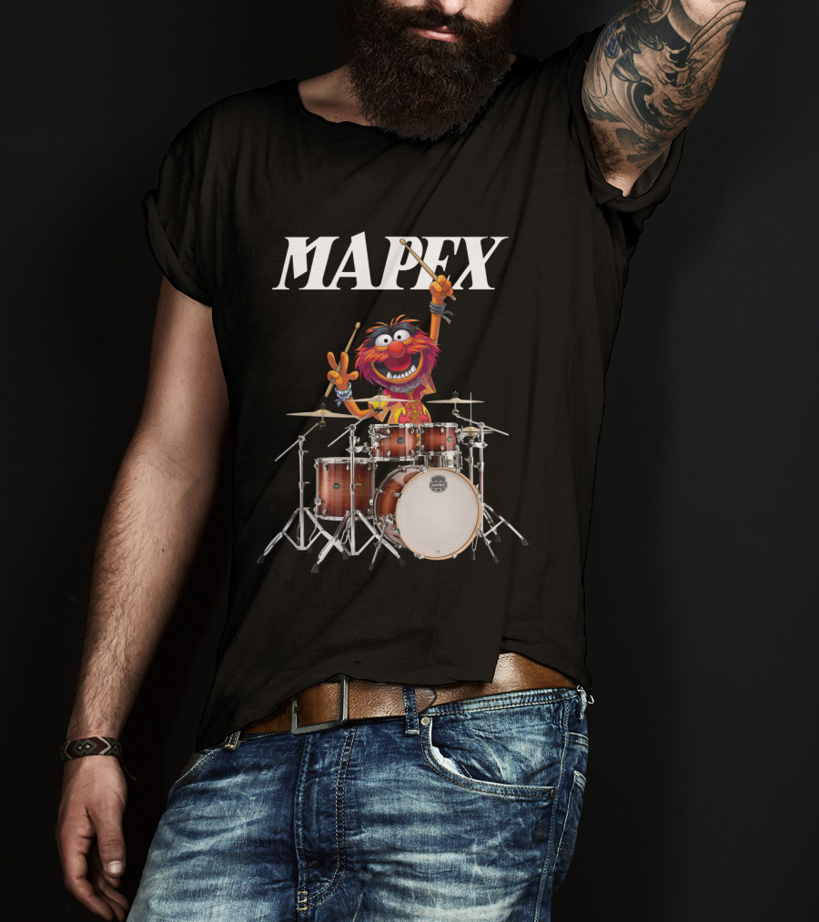 The Muppet Show Animal With Mapex Drums T-Shirt