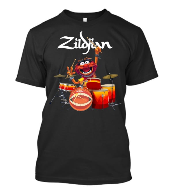 The Muppet Show Animal Zildjian Drums Enthusiast Playful T-Shirt