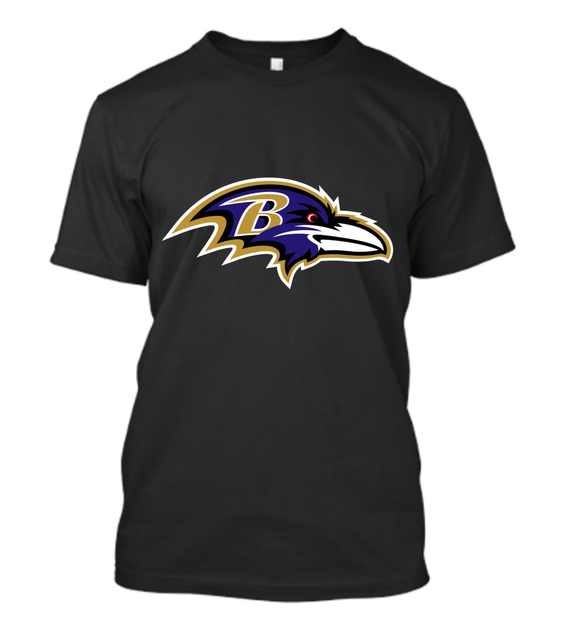 Baltimore Ravens Black And Purple Iconic B Football Team Emblem T-Shirt