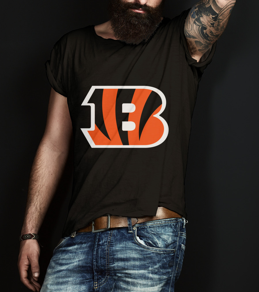 Cincinnati Bengals Striped B T-Shirt