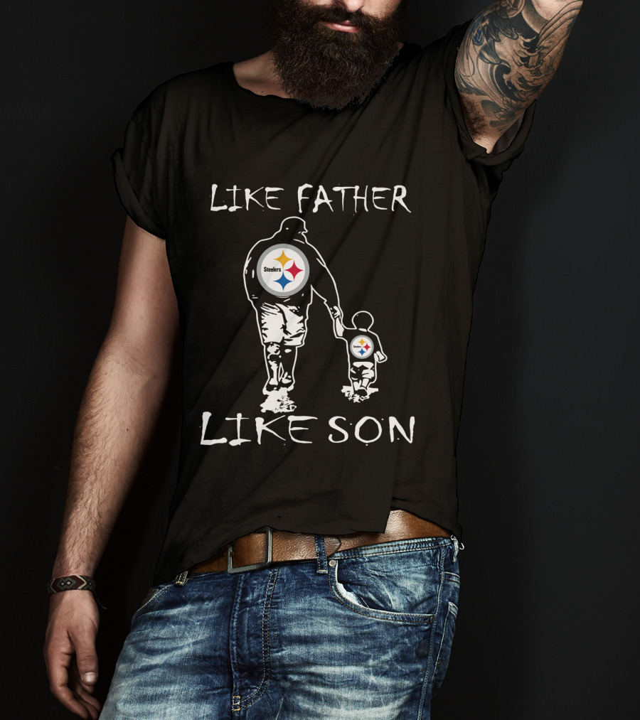 Pittsburgh Steelers Like Father Like Son Fan Connection T-Shirt
