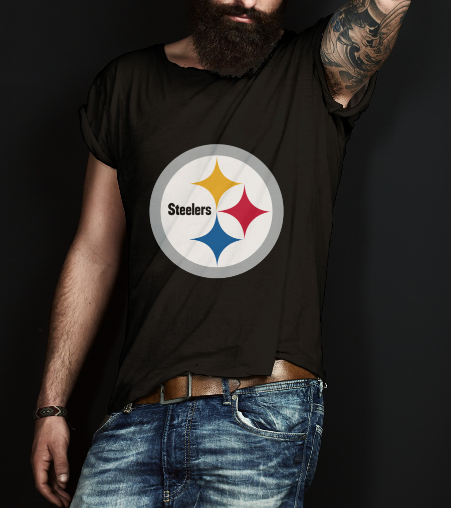 Pittsburgh Steelers Circular Emblem With Iconic Stars T-Shirt