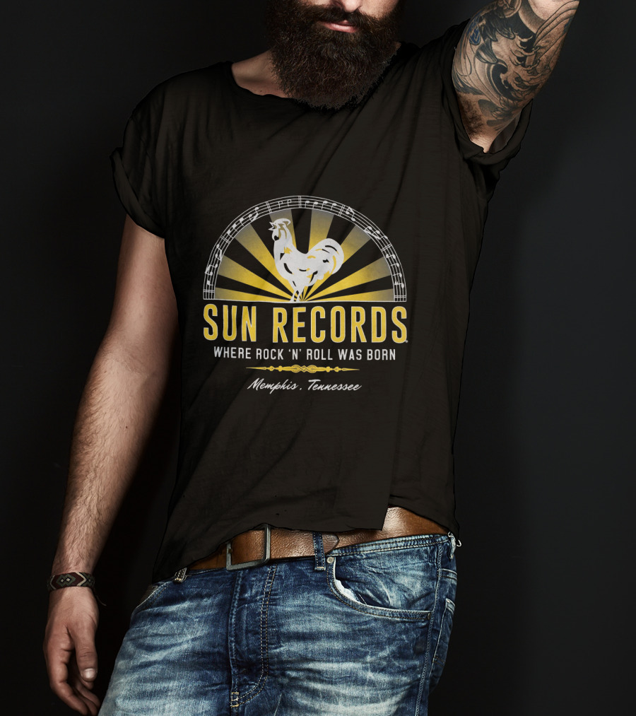 SUN RECORDS Where Rock 'N' Roll Was Born Memphis Tennessee T-Shirt