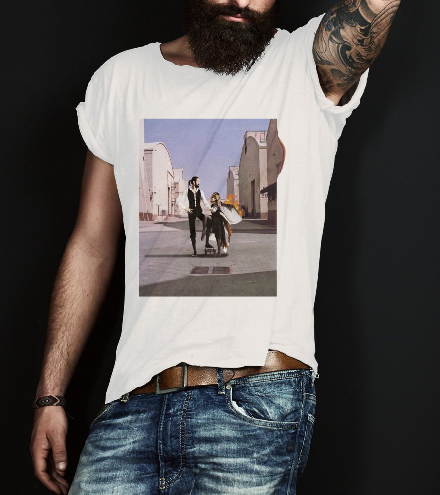 Rumours Wish You Were Here Pink Floyd Fleetwood Mac Vintage Fusion T-Shirt