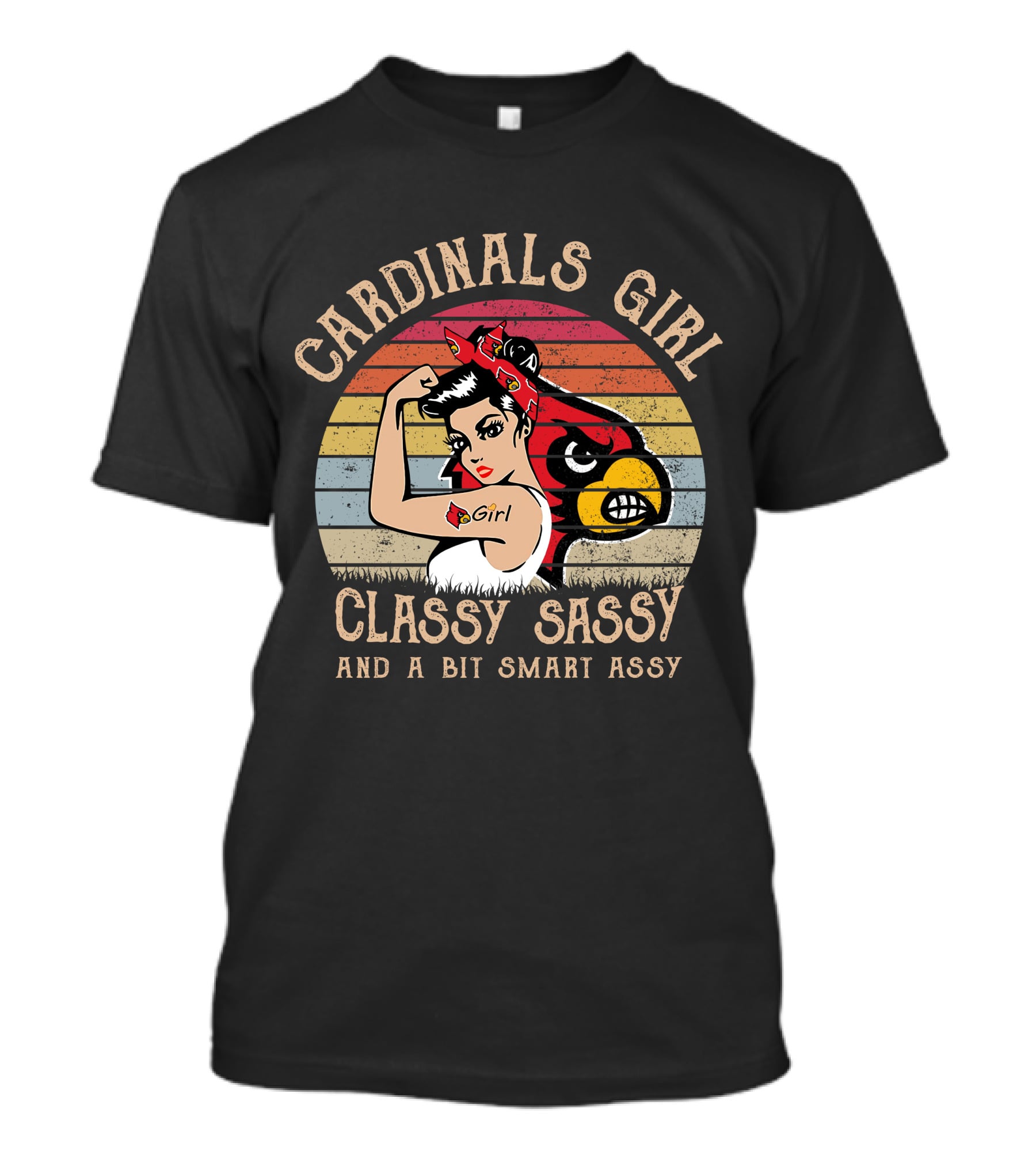 Cardinals Girl Classy Sassy And A Bit Smart Assy T-Shirt
