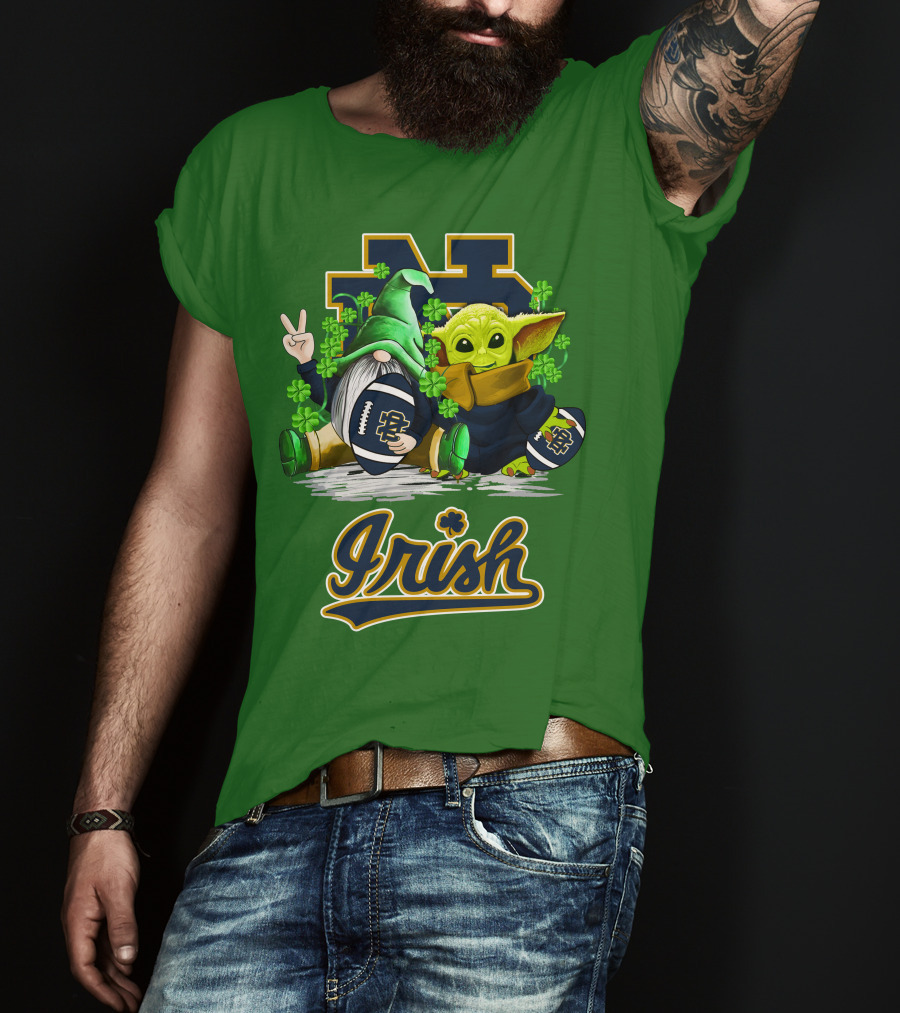 Notre Dame Fighting Irish Football St Patrick's Day Irish T-Shirt