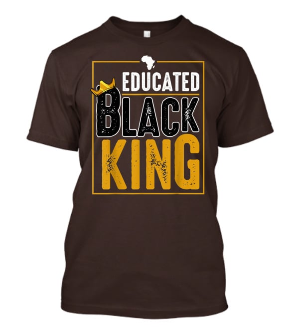 Educated Black King Africa Crown T-Shirt