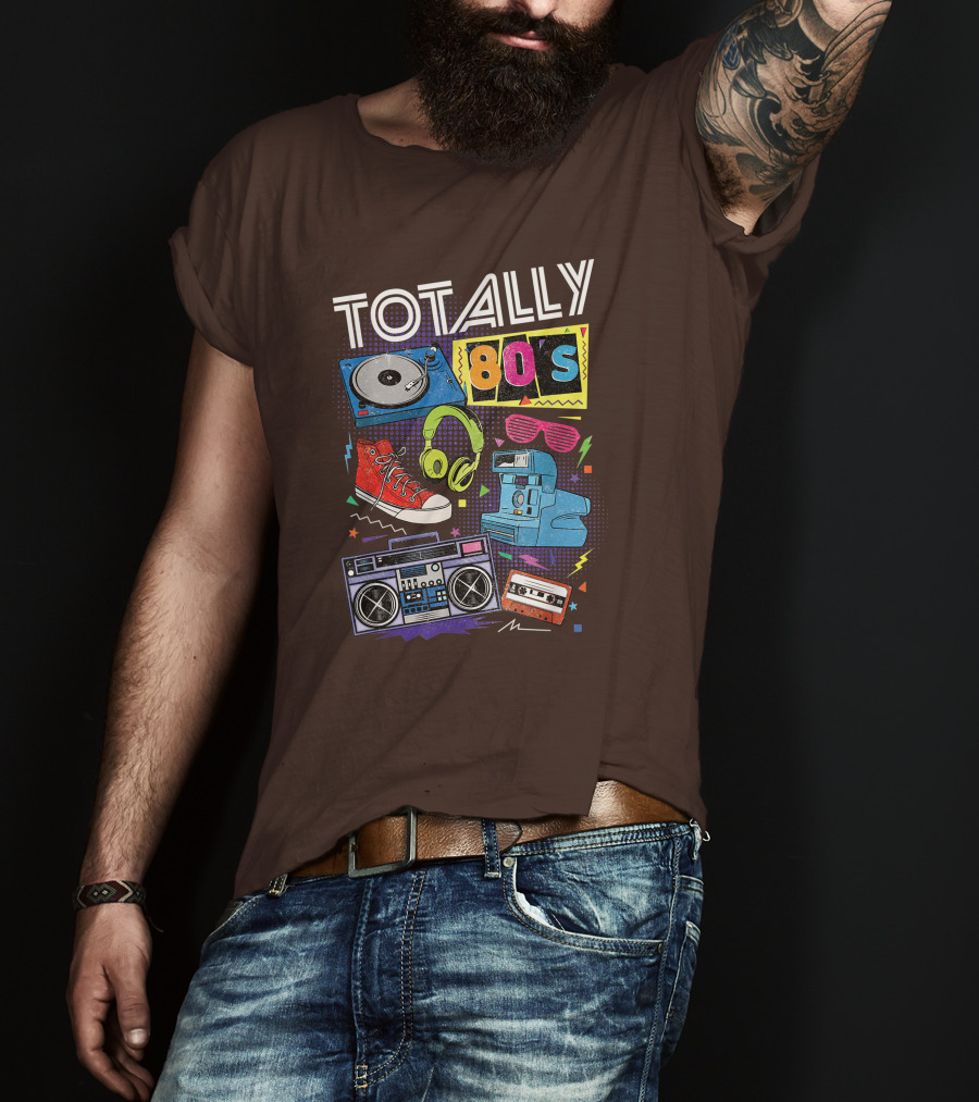 Totally 80s Boombox Cassette Tape T-Shirt