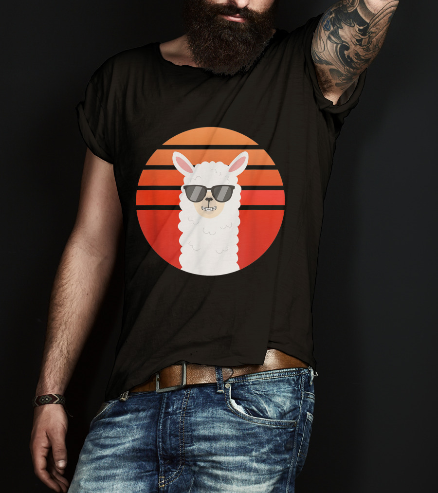 Alpaca Grin Sunset Shades T-Shirt