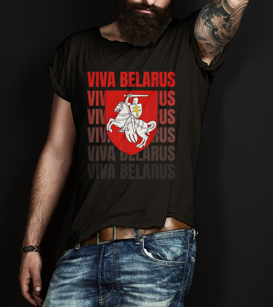Viva Belarus Pogonya Emblem Flag T-Shirt