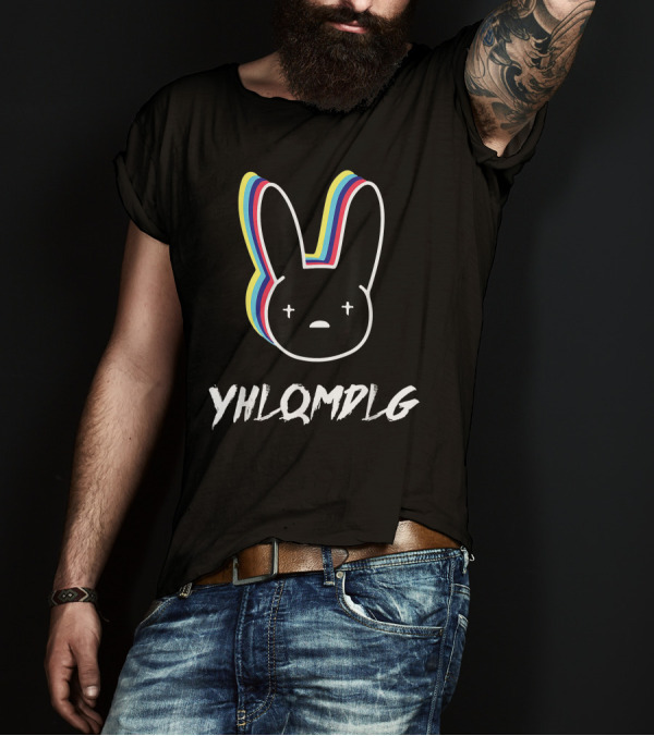 YHLOMDLG Bad Trap Bunny Lighting Eyes T-Shirt