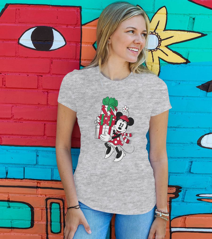 Disney Minnie Mouse Christmas Presents T-Shirt