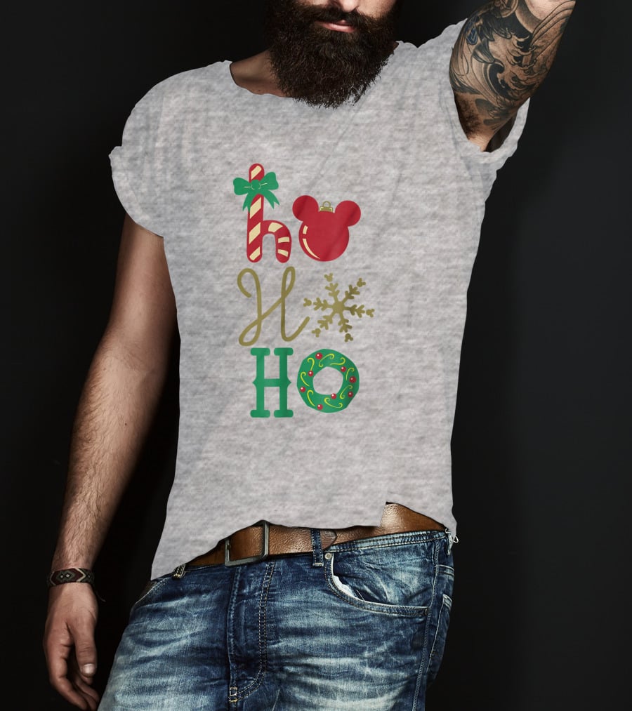 Disney Christmas Mickey Mouse Ho Ho Ho T-Shirt