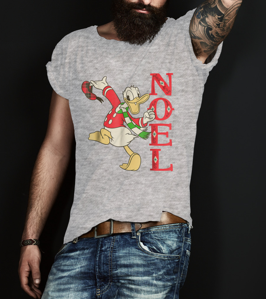 Vintage Disney Donald Duck Noel Holiday Merry Christmas T-Shirt