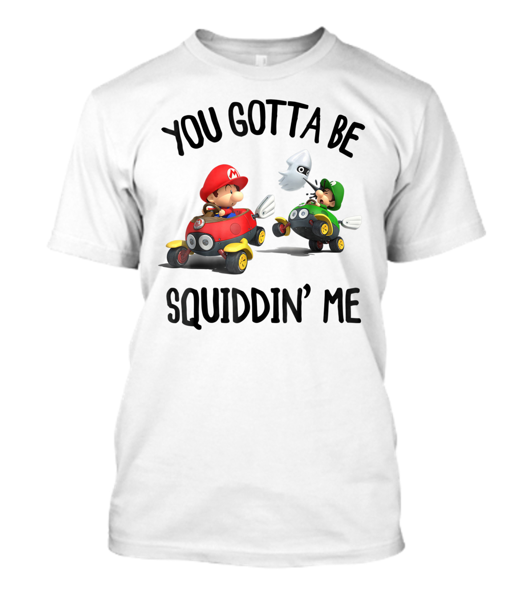 Mario Kart You Gotta Be Squiddin Me Racing Blooper Surprise T-Shirt