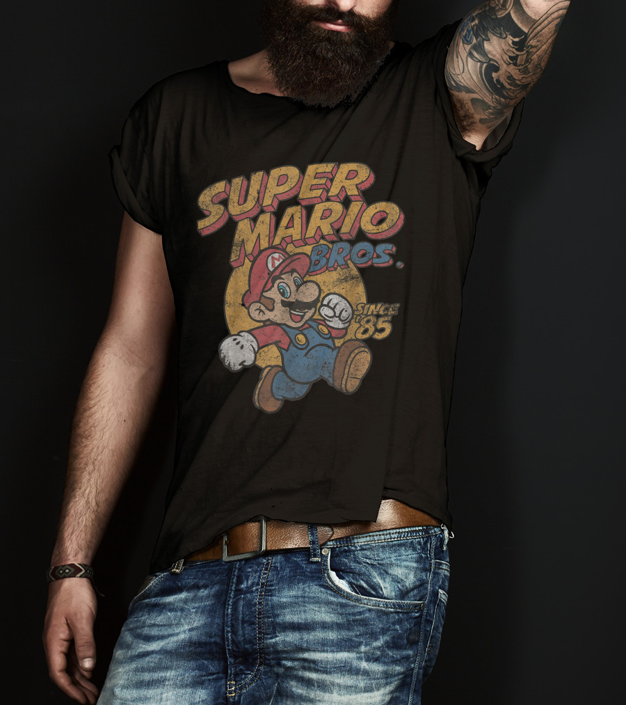 Super Mario Bros Since '85 Retro Gaming T-Shirt