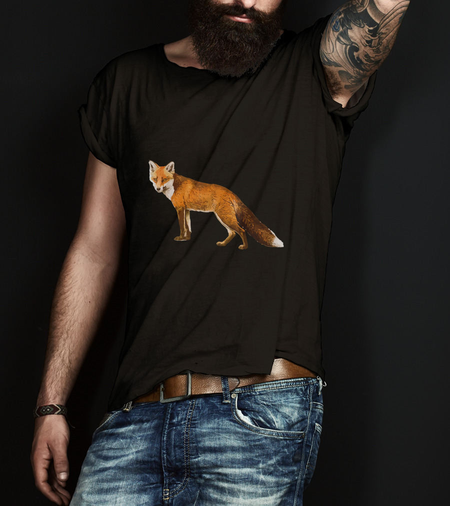 Wild Fantastic Fox Realistic Wildlife Forest Creature T-Shirt