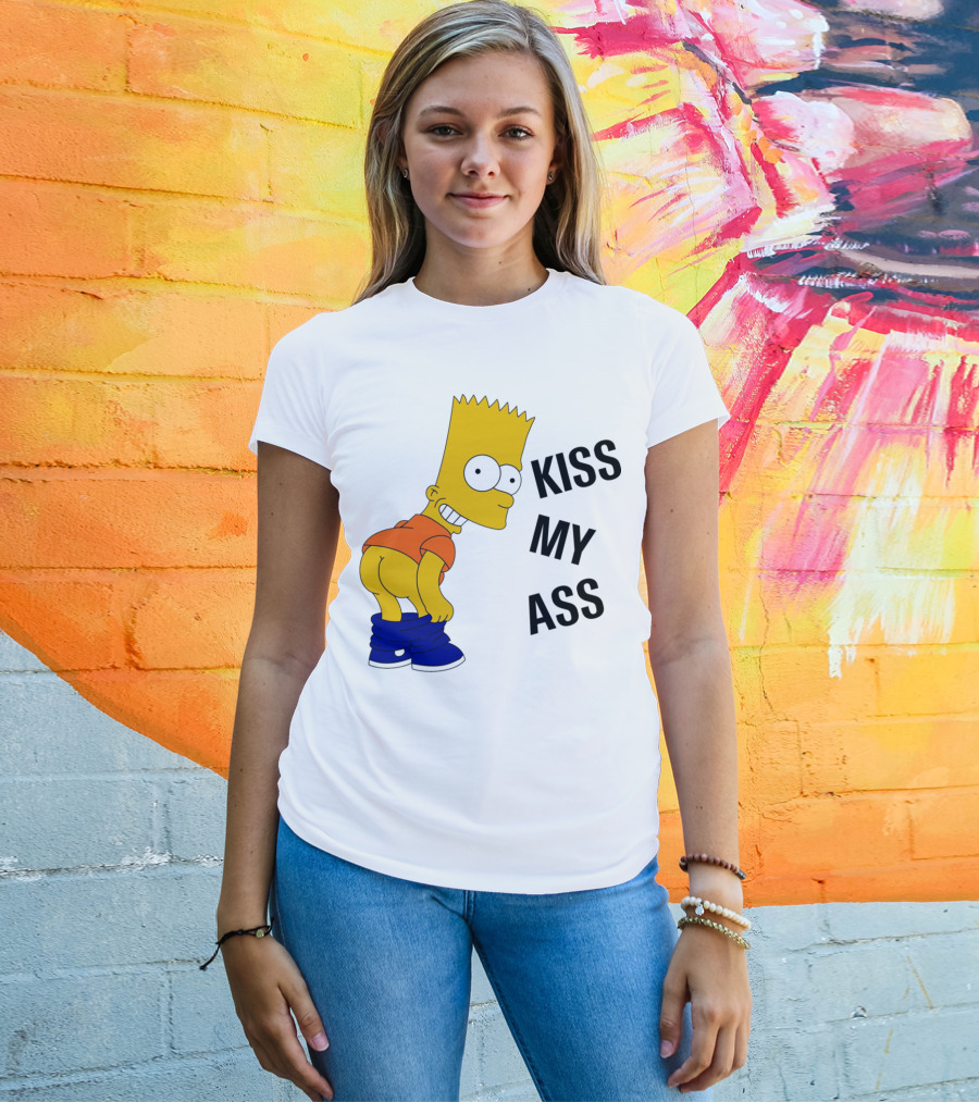 Bart Simpson Kiss My Ass T-Shirt