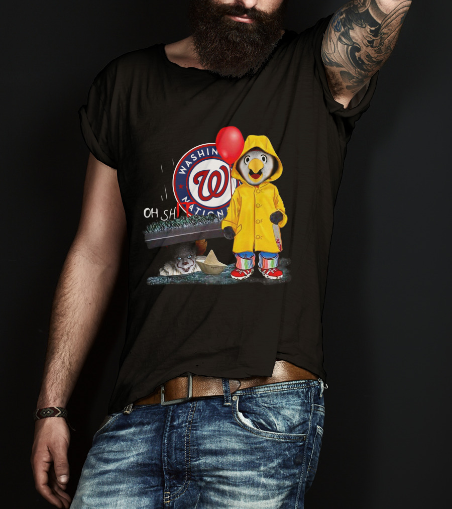 Washington Nationals Pennywise Penguin Red Balloon T-Shirt