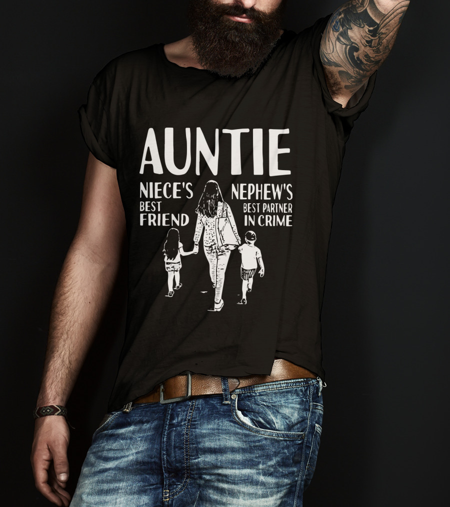 Auntie Niece's Best Friend Nephew's Best Partner In Crime T-Shirt
