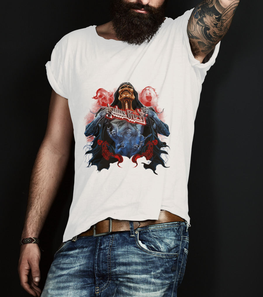 Judas Priest DH 89 Screaming For Vengeance Skeleton T-Shirt