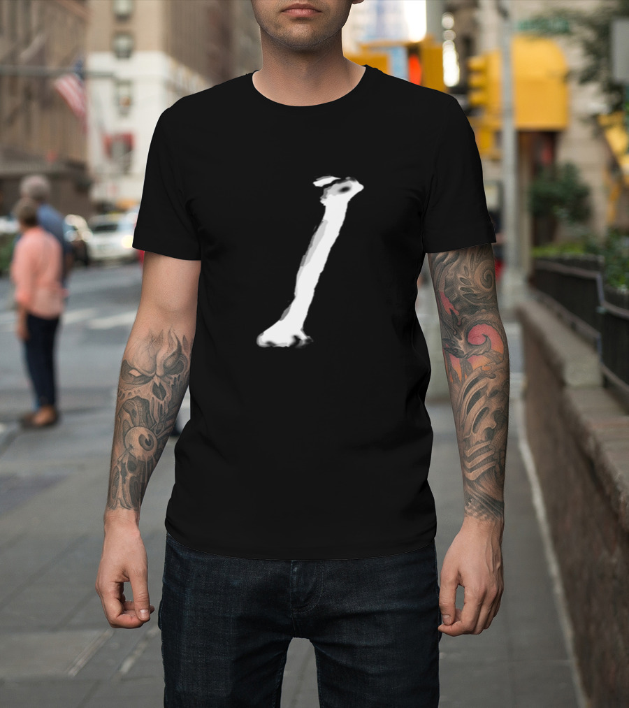 Skeleton Bone Long White Bone T-Shirt