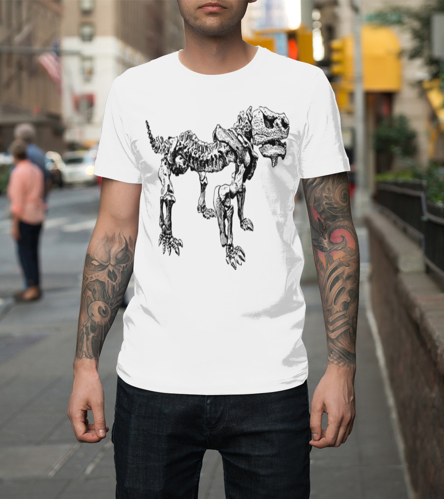 Pareiasaurus Dinosaur Skeleton Fossil T-Shirt