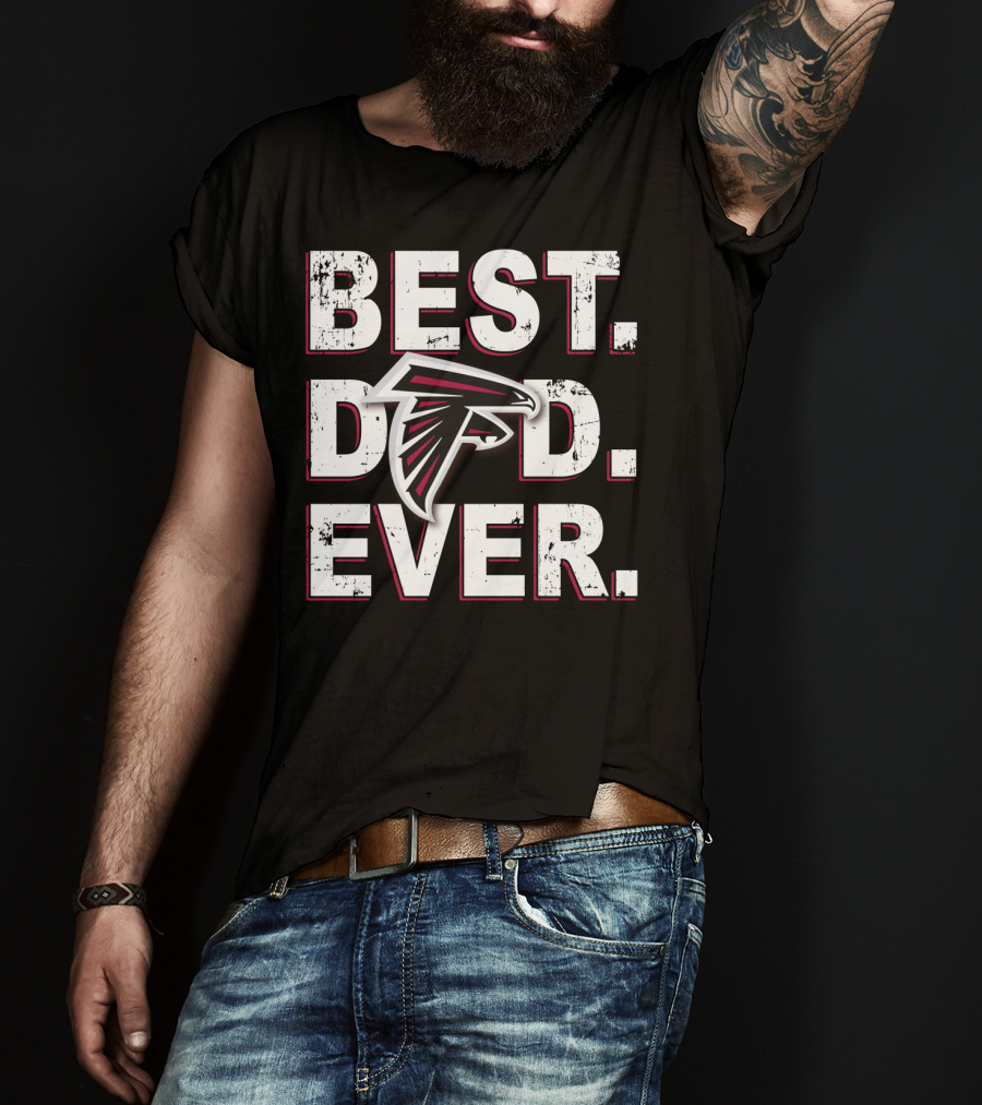 Best Dad Ever Atlanta Falcons NFL Fans T-Shirt