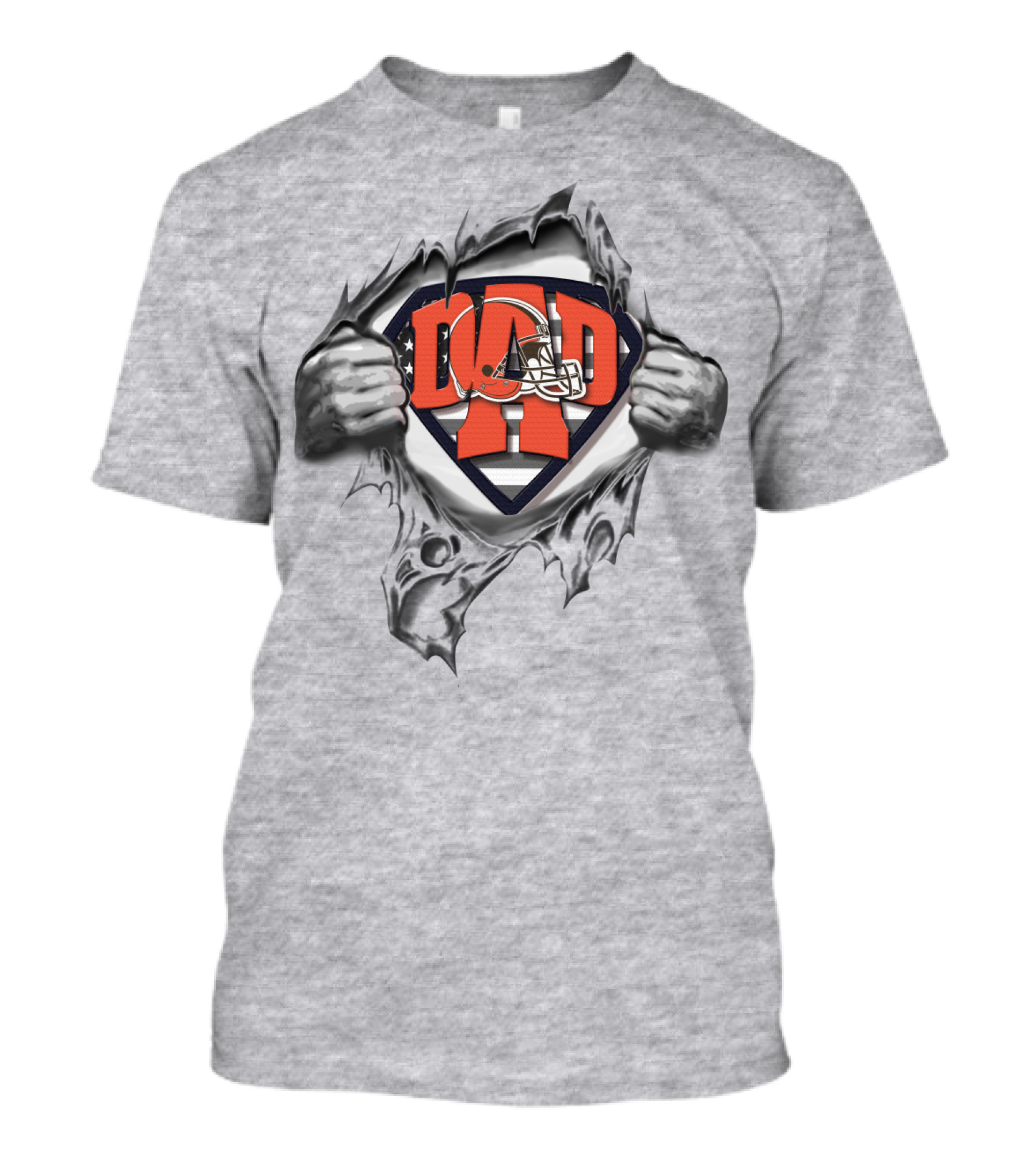 Superdad Cleveland Browns Dad Football Hero T-Shirt