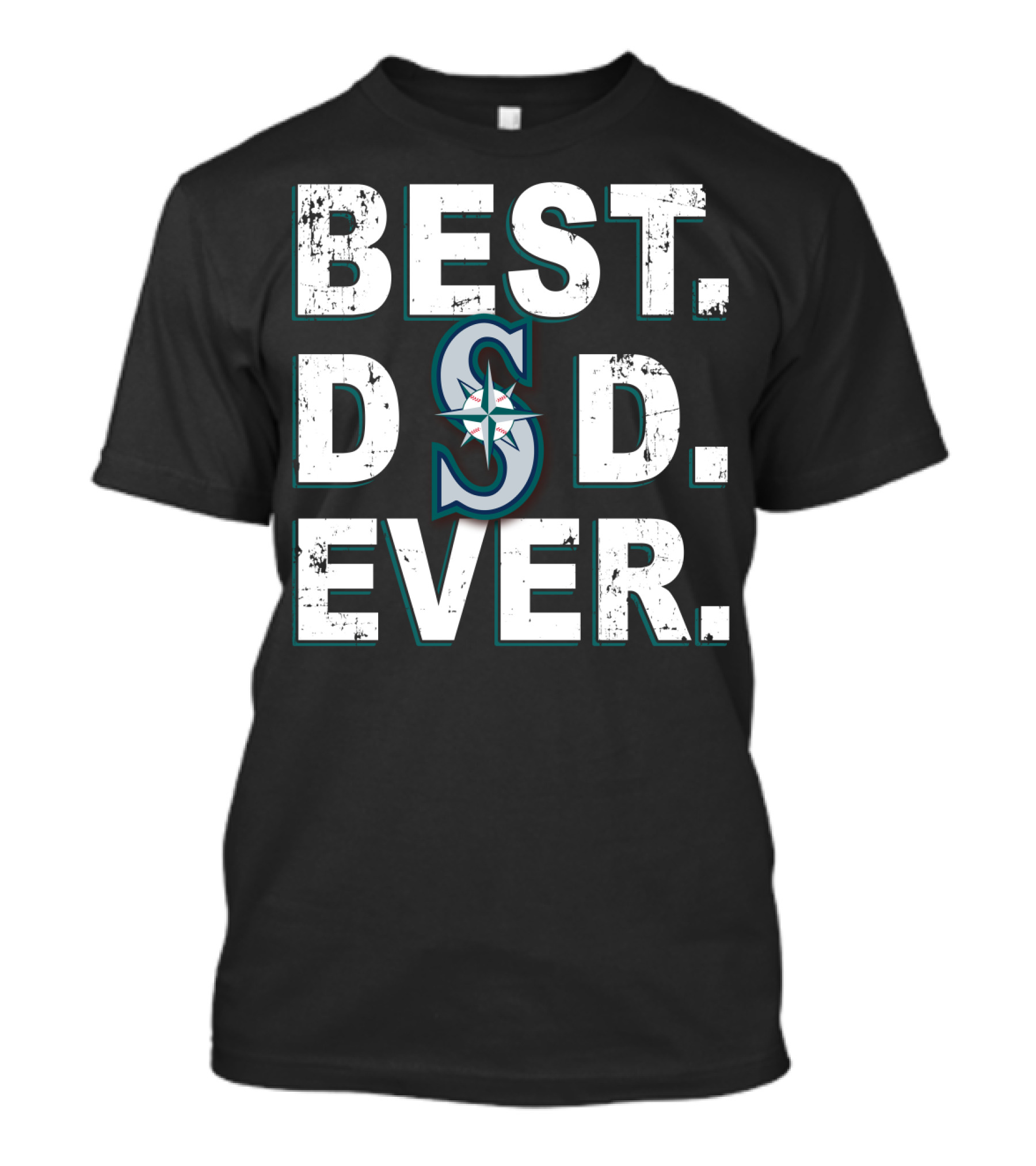 Best Dad Ever Seattle Mariners T-Shirt